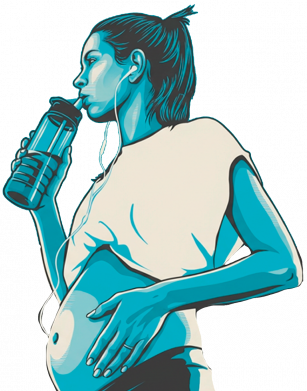 Alkohol gelangt über die Plazenta direkt zum ungeborenen Kind und kann die Entwicklung des Gehirns beeinträchtigen. Das kann zu einer Fetalen Alkoholspektrumstörung (FASD) führen.